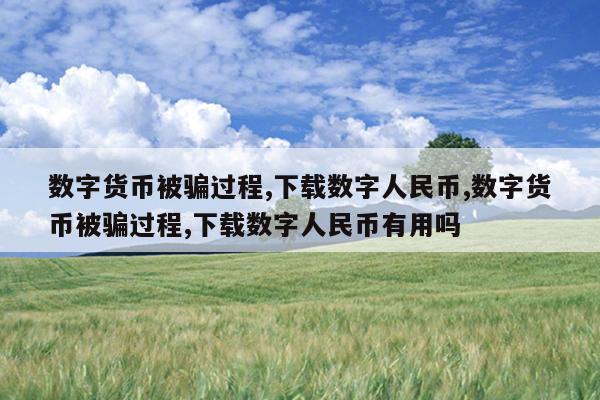 买数字货币(买数字货币被骗了,怎么要回钱)